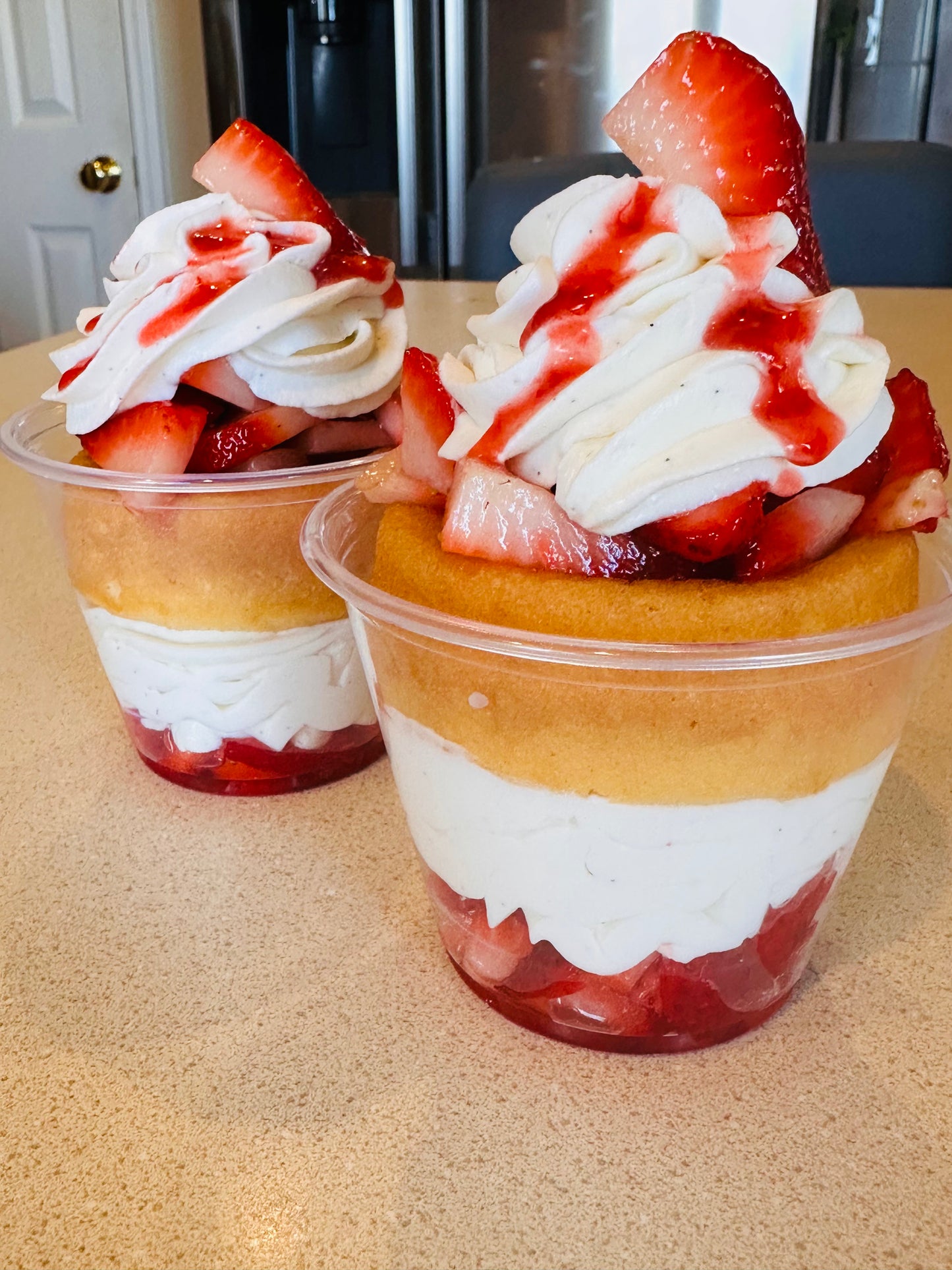 Strawberry Shortcake Parfait Cups